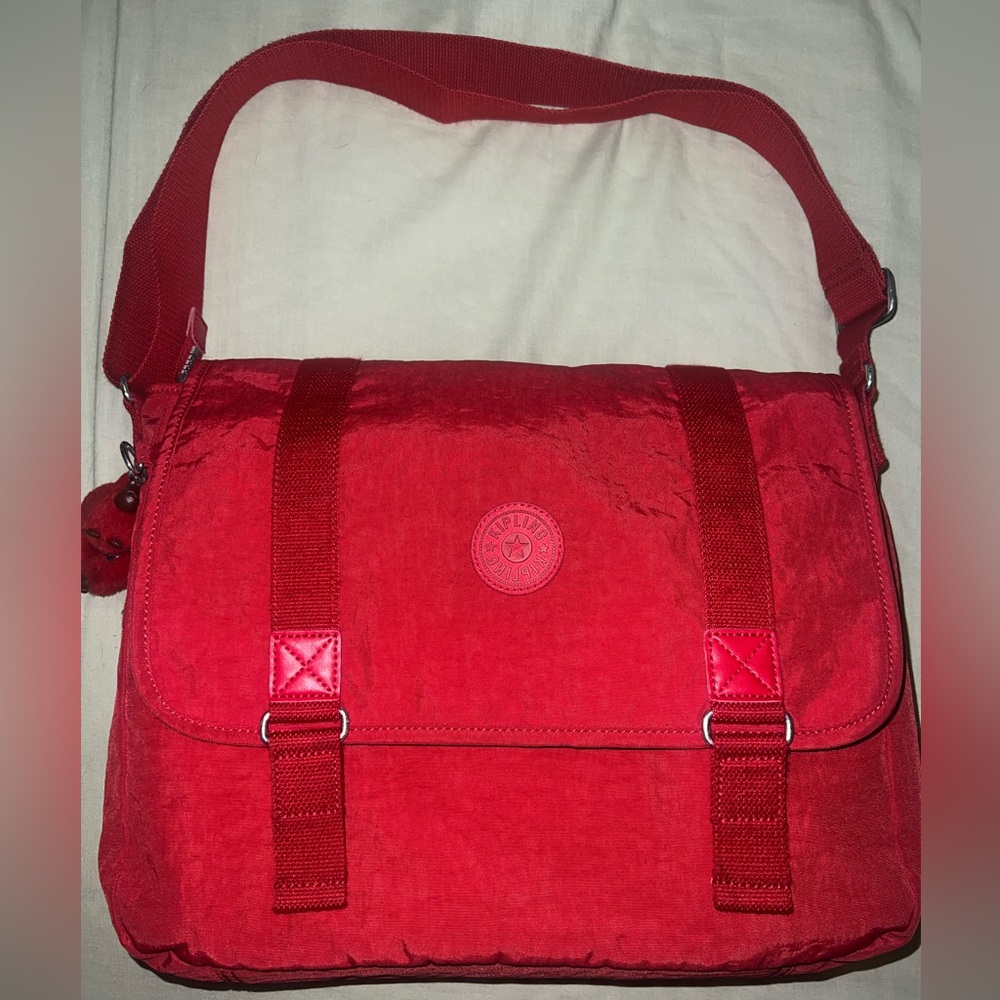 Kipling Red Cross body computer bag